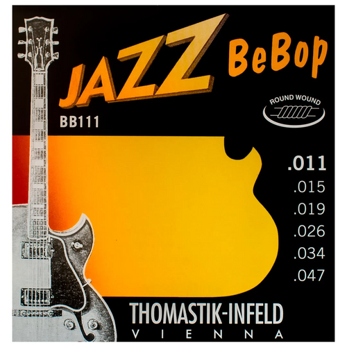 Thomastik-Infeld BB111 Jazz Bebop Round Wound Jazz Guitar Strings Extra Light (.011-.047)