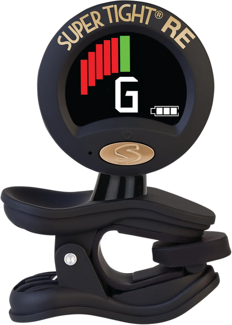 Snark ST-8 RE Super Tight Rechargeable Clip-On Chromatic Tuner for All Instruments (Black)