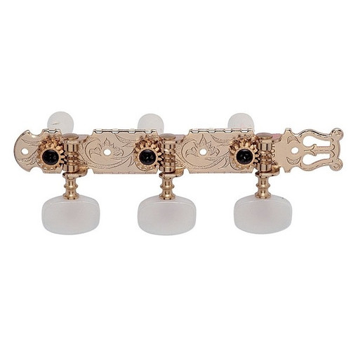Gotoh 35G-420 Lyra Classical Guitar Tuning Machines 3Lx3R Set — Gold