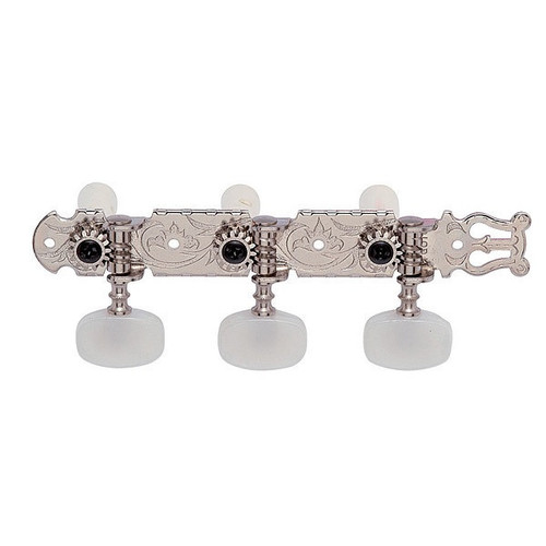 Gotoh 35G-350 Lyra Classical Guitar Tuning Machines 3Lx3R Set — Nickel