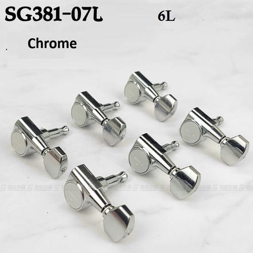 Gotoh SG381-07 Guitar Tuning Machines 6-In-Line (L6) — Chrome