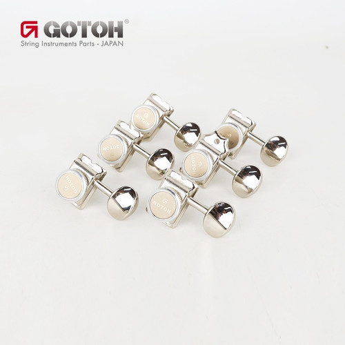 Gotoh SD91-05M MG-T Magnum Lock Vintage Guitar Tuning Machines 6-In-Line (L6) — Nickel