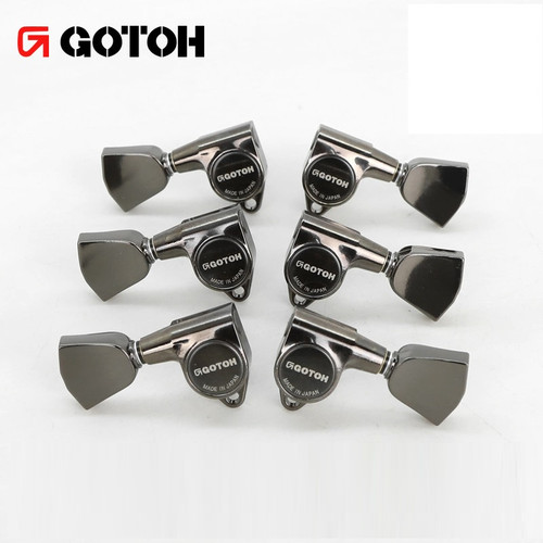 Gotoh SG301-04 CK Guitar Tuning Machines 3Lx3R Set — Cosmo Black