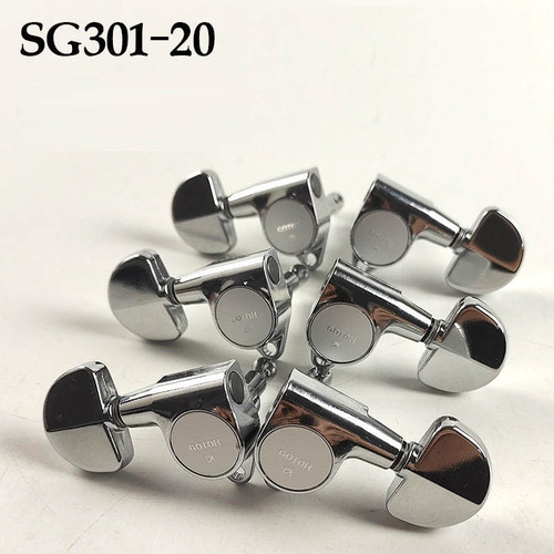 Gotoh SG301-20 C Guitar Tuning Machines 3Lx3R Set — Chrome