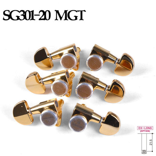 Gotoh SG301-20 MG-T Magnum Lock Guitar Tuning Machines 3Lx3R Set — Gold, EX-Long Posts