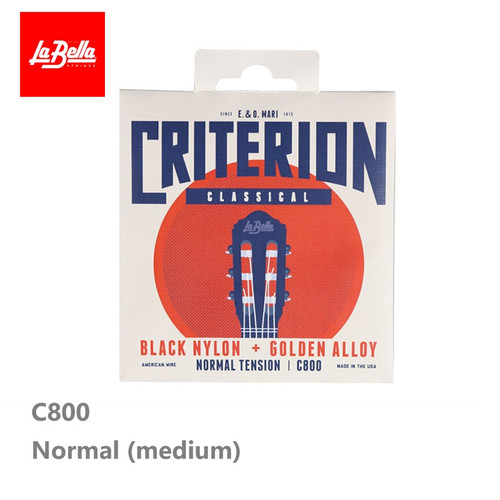 La Bella C800 Criterion Classical Guitar Strings – Black Nylon