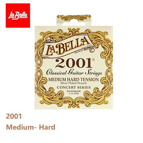 La Bella 2001 Classical Guitar Strings – Medium-Hard Tension