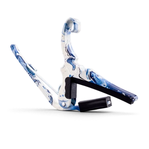 Kyser × Gopherwood Quick-Change Capo – White Porcelain (6-String Acoustic)