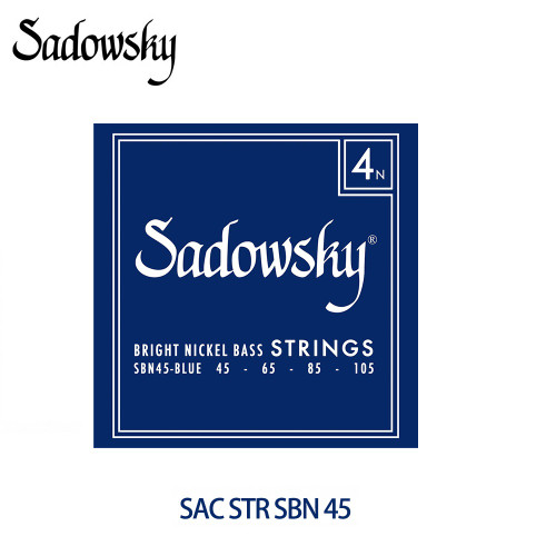 Sadowsky Blue Label SBN 45 Electric Bass Strings - Nickel 4-String .045-.105 Long Scale