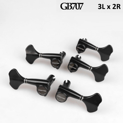 Gotoh GB707 Bass Tuning Machines L3+R2 - Black