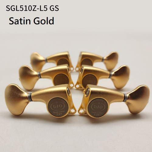 Gotoh SGL510Z-L5 Guitar Tuning Machines L3+R3 - Satin Gold