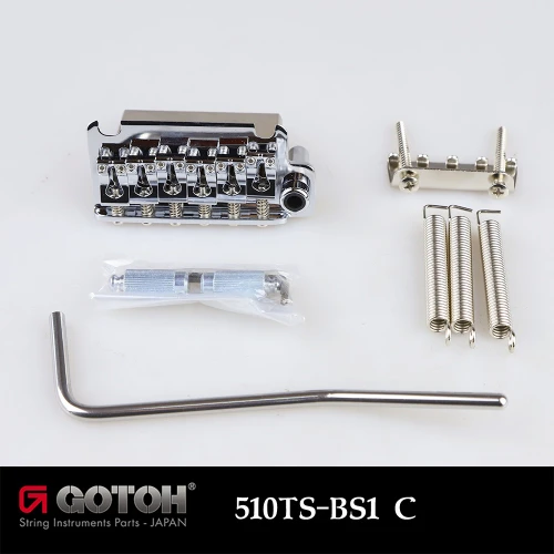Gotoh 510TS-BS1 2-Point Tremolo Steel Block Brass Saddles - Chrome