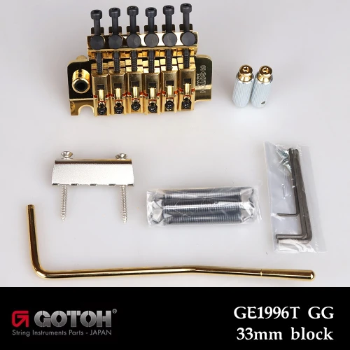 Gotoh GE1996T Double-Locking Tremolo 33mm Block Gold (GE1996T-GG)
