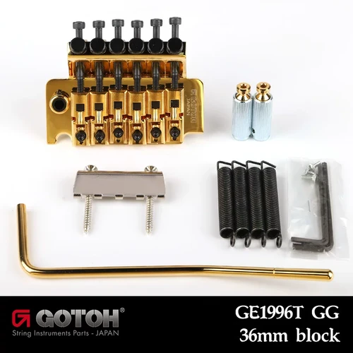 Gotoh GE1996T Double-Locking Tremolo 36mm Block Gold (GE1996T-GG)
