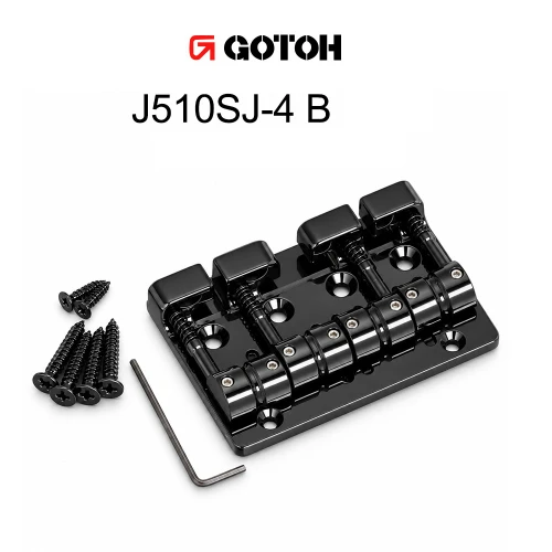 Gotoh J510SJ-4 4-String Bass Bridge - Black