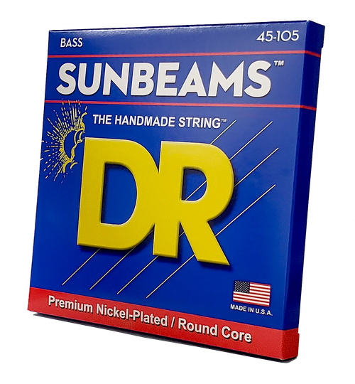 DR Strings NMR-45 Sunbeam Nickel Plated Medium Bass Guitar Strings 45-105
