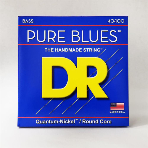 DR Strings PB-40 Pure Blues Quantum Nickel Light Bass Guitar Strings 40-100