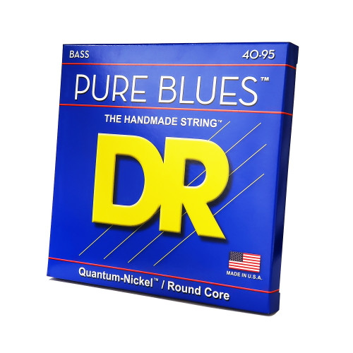 DR Strings PBVW-40 Pure Blues Quantum Nickel Extra Light Bass Guitar Strings 40-95