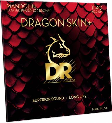 DR Strings DMP-11 Dragon Skin+ Phosphor Bronze Medium Mandolin Strings 11-40