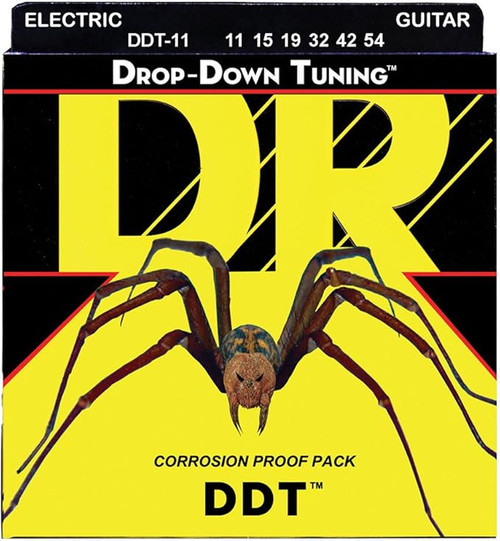 DR Strings DDT-11 DDT Drop Down Tuning Nickel Plated Heavy Electric Guitar Strings 11-54