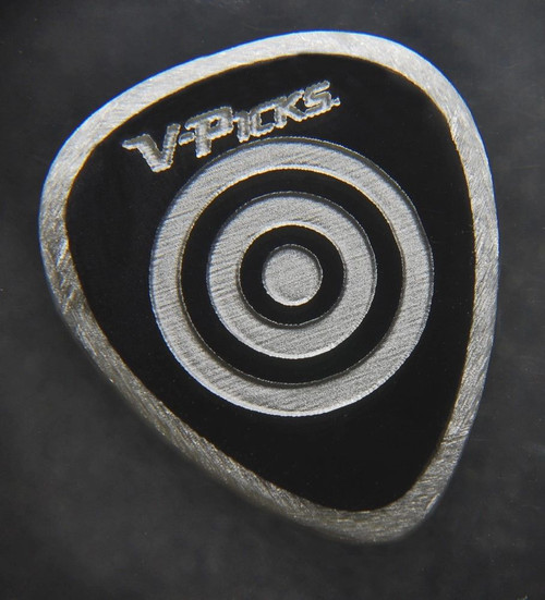 V-Picks Bullseye Smoke Ghost Rim 1.5mm Guitar Pick