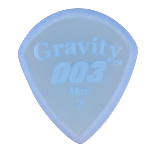 Gravity 003 Mini (Jazz) 2.0mm Blue Master Finish Guitar Pick