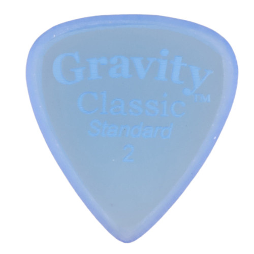 Gravity Classic Standard 2.0mm Blue Master Finish Guitar Pick