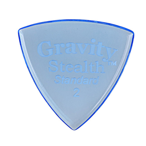 Gravity Stealth Standard 2.0mm Blue Polished Guitar Pick