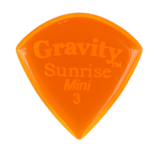 Gravity Sunrise Mini (Jazz) 3.0mm Orange Polished Guitar Pick
