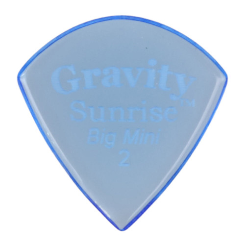 Gravity Sunrise Big Mini 2.0mm Blue Polished Guitar Pick