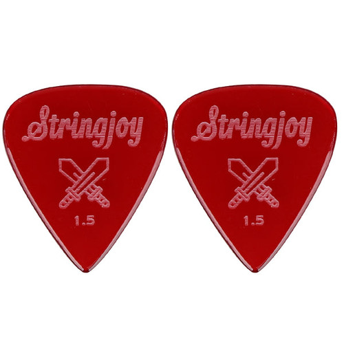 Stringjoy 1.5mm Longsword Acrylic Picks - 2 Pack