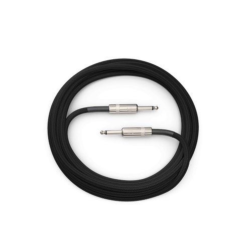 D'Addario PW-BG-20BK Braided Instrument Cables - 20' / Black Tweed
