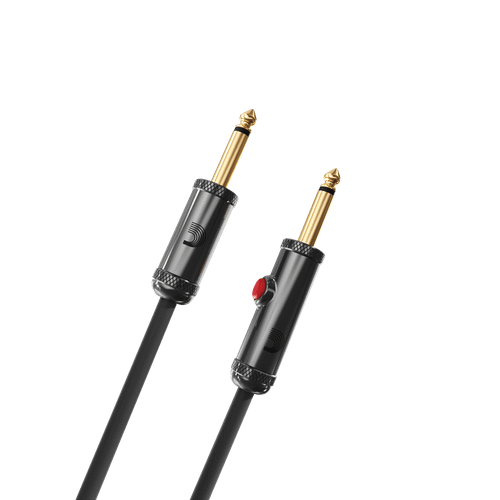 D'Addario PW-AGL-10 Circuit Breaker Instrument Cable - 10' / Straight / Latching