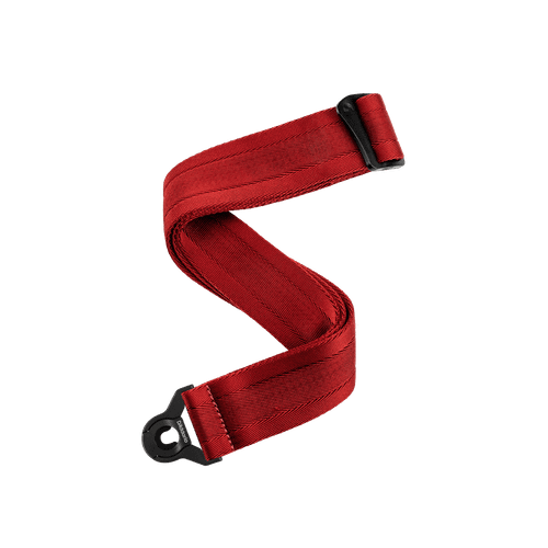 D'Addario 50BAL11 Auto Lock Locking Nylon Guitar Strap - Blood Red