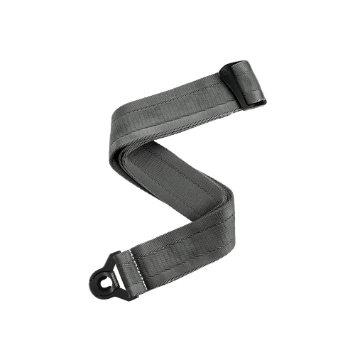 D'Addario 50BAL09 Auto Lock Locking Nylon Guitar Strap - Metal Grey