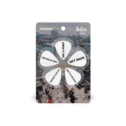 D'Addario 1CWH6-10B8 The Beatles Guitar Picks - Get Back, 1.00mm (10-Pack)