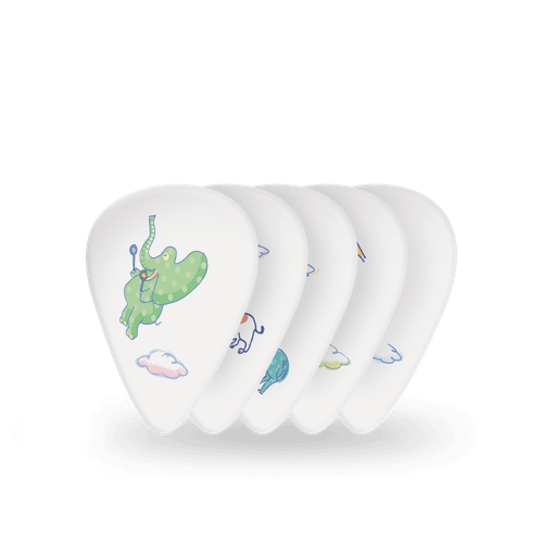 D'Addario 1CWH4-05JL John Lennon Guitar Picks - Signature Animal, 0.70mm (10-Pack)