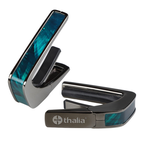 Thalia Capo – Teal Angel Wing Inlay, Black Chrome (TH-CB200-TW)