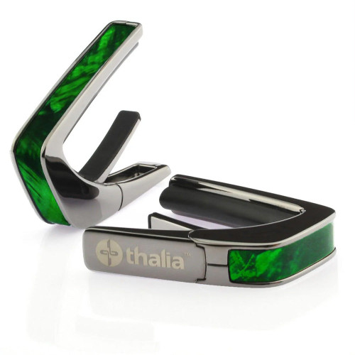 Thalia Capo – Green Angel Wing Inlay, Black Chrome (TH-CB200-GW)