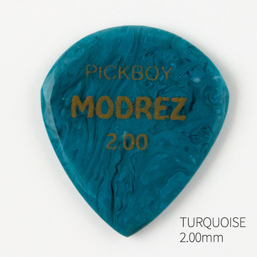 Pickboy MODREZ GP-MDZTQ/200 Handmade Resin Guitar Pick - Turquoise, 2.00mm