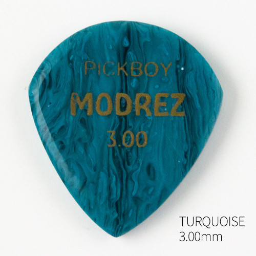 Pickboy MODREZ GP-MDZTQ/300 Handmade Resin Guitar Pick - Turquoise, 3.00mm