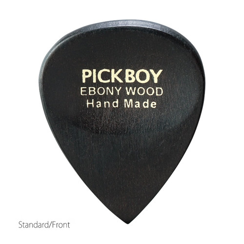 Pickboy Exotic GP-EB/1 Ebony Wood Guitar Pick, Teardrop