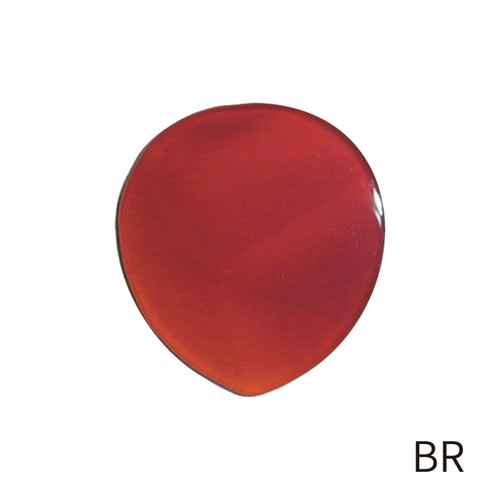 Pickboy Stone GP-ST-2/BR Natural Stone Guitar Pick, Round - Brown
