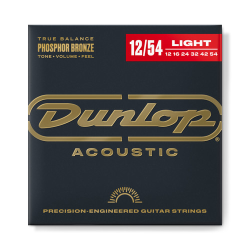 Dunlop DAP1254 Phosphor Bronze Acoustic Guitar Strings 12-54