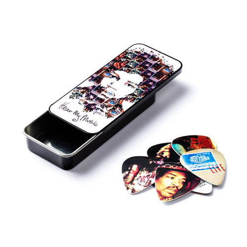 Dunlop JHPT07M Jimi Hendrix Hear My Music Pick Tin (6 Picks)