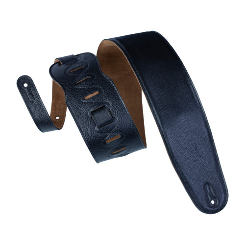 Levy's Heritage Crafted Series Guitar Strap, Black · Standard (M4GF-BLK)