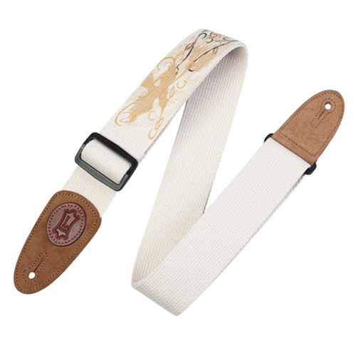Levy's Nature Cotton Series Guitar Strap, Yellow Bird (MSSC8U-002)