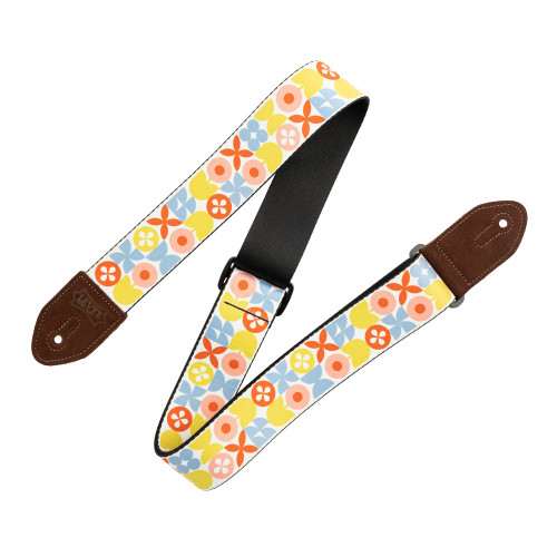 Levy's Mid Century Modern Series Guitar Strap, Retro Flower (MP2MCM-002)