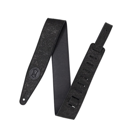 Levy's Florentine Deluxe Series Guitar Strap, Black (M317FCL-BLK)