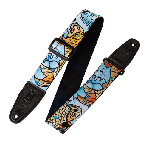 Levy's Graphic Waves Series Guitar Strap, Koi (MPD2-009)